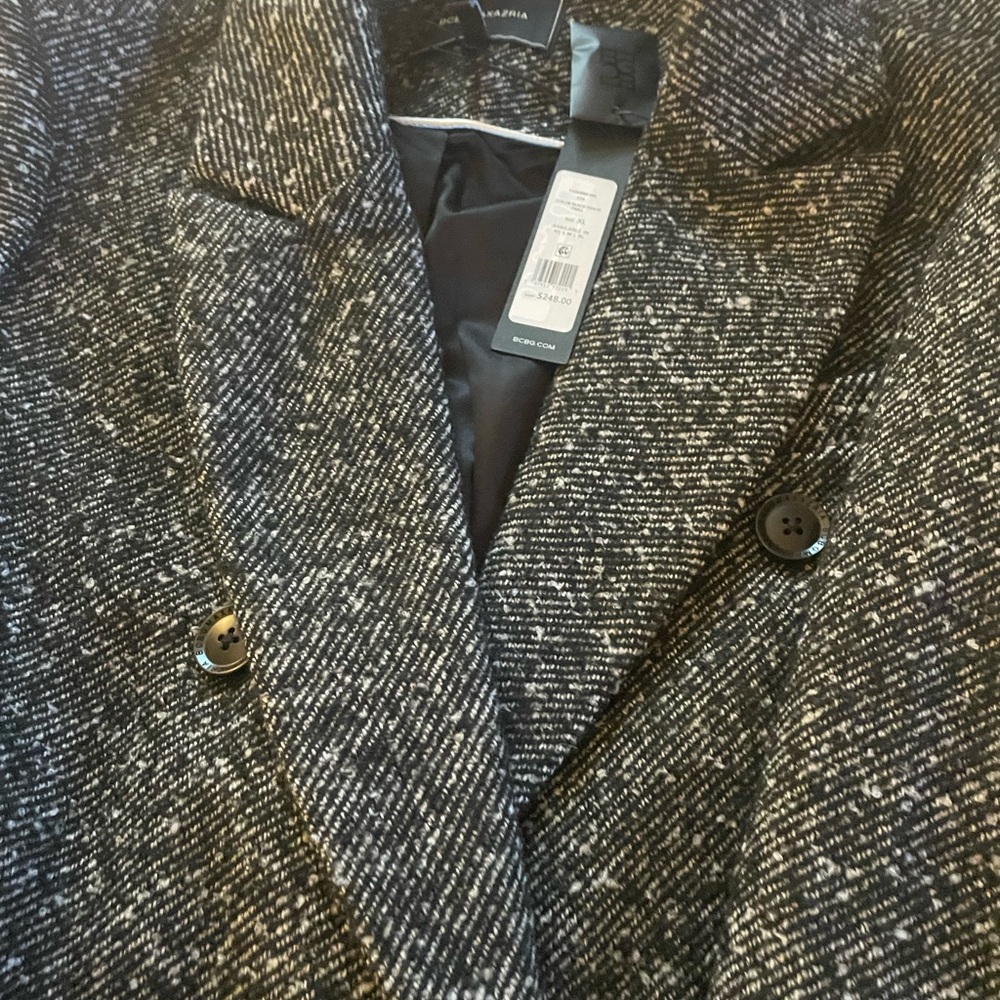 BCBG Max Azria Slim Fit Double Breasted Coat Size XL New With Tags - Picture 8 of 13